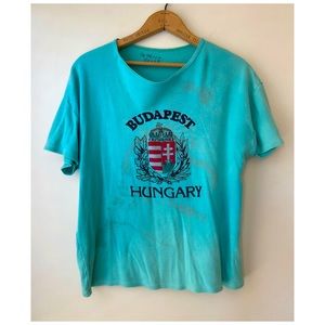 Vintage 60s distressed “Budapest/ Hungary” tee.